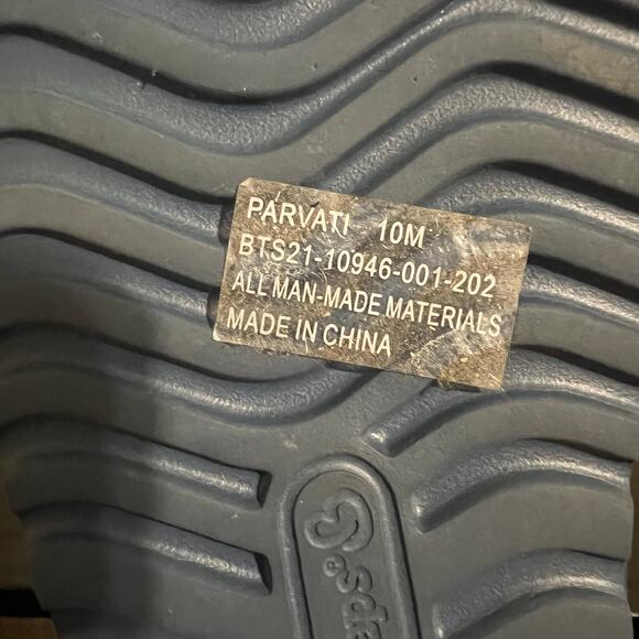 Baretraps Parvati Platform Slides Womens 10 Blue Slip On Open Toe Leaf Print - Picture 11 of 11